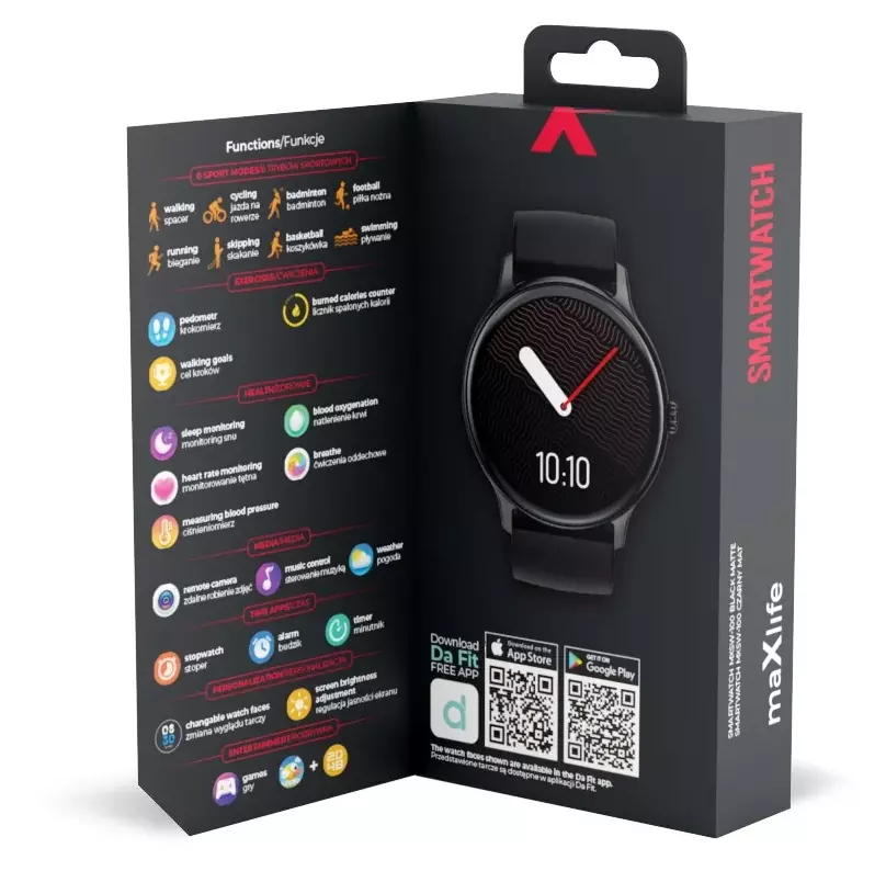 Smartwatch Maxlife MXSW-100 - Twój nowy partner w dbaniu o zdrowie i aktywność